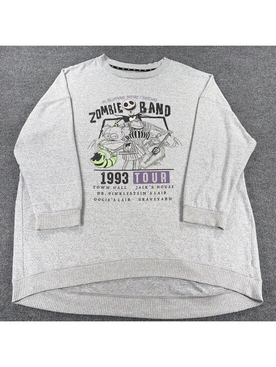 Disney Sweaters - Disney's Nightmare Before Christmas 1993 Tour Crew Neck Oversized  18/20W
